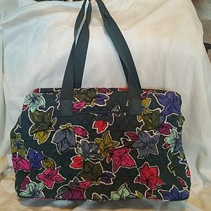 Vera Bradley triple compartment travel bag
